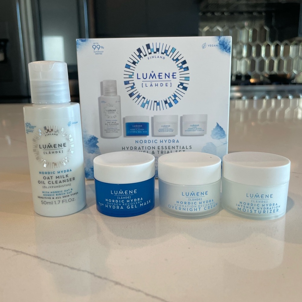Lumene Nordic Hydra Hydration Essentials Set - Blue, White
